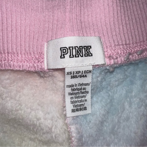 victorias secret PINK fuzzy rainbow shorts womens xsmall - Picture 3 of 3